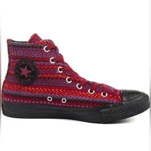 Converse Women's Multicolored Knit High-Top Sneakers-Size 7